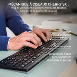 CHERRY Pack clavier / souris Stream Desktop Comfort AZERTY s