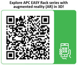 APC Easy Rack 42Ux600x1000 Roof/Side panel/castors/feet No Bottom 4 Brackets black