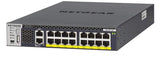 NETGEAR M4300-16X Géré L3 10G Ethernet (100/1000/10000) Connexion Ethernet, supportant l'alimentation via ce port (PoE) 1U Noir