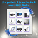 Extralink EX.6587 câble de réseau Bleu Cat6a SF/UTP (S-FTP)