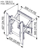 VOGEL S Support mural PFW 6875 mur d images portrait