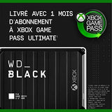 WD BLACK P10 GAME DRIVE FOR XBOX 5To USB 3.2 2.5p Black / White RTL