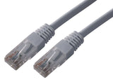 MCL network cable CAT 5e RJ45U / UTP - 0.5m Grey