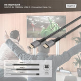 Digitus DB-330200-020-S câble HDMI 2 m HDMI Type A (Standard) Noir