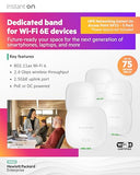 HPE Networking Instant On AP32 (RW) Borne daccès sans fil Wi Fi 6 Wi Fi 6E 2.4 GHz 5 GHz 6 GHz montable au plafond/mur pack de 5