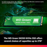 WD Green SN350 NVMe SSD 500Go M.2 2280 PCIe Gen3