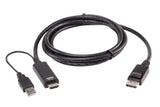 ATEN 2L-7D02HDP Cordon True 4K HDMI vers DisplayPort 1,80m