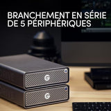 SANDISK Professional G-DRIVE PRO 4To 3.5p Thunderbolt 3 7200TPM USB-C 5Gbps Enterprise-Class Desktop Drive - Space Grey