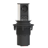 BACHMANN Multip. encastrable ELEVATOR 1 prise+1 charg 2 USB