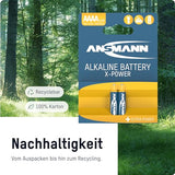 ANSMANN Piles alcalines 1510-0005 LR61 AAAA - blister de 2
