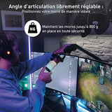 CHERRY Bras de microphone MA 6.0 UNI USB avec hub intégré