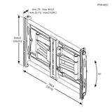 VOGEL S Bras mural PFW 6851 inclinable & orientable