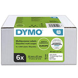 DYMO Etiquettes LabelWriter 6 x 1000 étiquettes