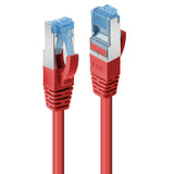 LINDY Cat.6A S/FTP LSOH Red 3m Patch Cable