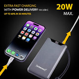 INTENSO Powerbank F10000, Power Delivery et Quick Charge, gr