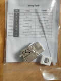 DIGITUS Module Keystone CAT 6 - blindé - Plat - Argent - RJ-45 - RJ-45 - Femelle - Femelle