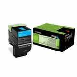 LEXMARK 702C cartouche de toner cyan capacité standard 1.000 pages pack de 1 retour program