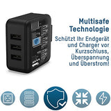 CHARGEUR SECTEUR 3 PORTS USB MULTI-PAYS