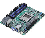 ASRock AM5D4ID-2T/BCM, 1xSKT AM5, AMD Ryzen 7000, X300, 4xDIMM, 1xM.2, 2x10GbE, IPMI