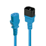 LINDY 0.5m IEC Extension Lead Blue