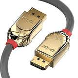 LINDY 3m DisplayPort Cable Gold Line Resolution: 4096x2160 60Hz 4:4:4 10bit