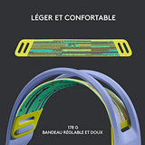 LOGITECH G G733 LIGHTSPEED Wireless RGB Gaming Headset Headset full size 2.4 GHz wireless lilac