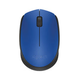 LOGITECH M171 Mouse right and left-handed wireless 2.4 GHz USB wireless receiver black blue
