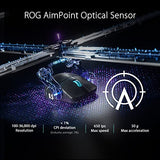 ASUS ROG Harpe Ace Aim Lab Edition souris Gaming Ambidextre RF Wireless + Bluetooth + USB Type-A Optique 36000 DPI