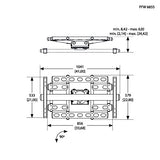 VOGEL S Bras mural PFW 6855 inclinable, orientable & rotatif