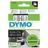 DYMO Ruban D1 - 12 mm noir sur jaune