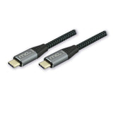 MCL USB 3.2 Type C mesh cable Gen2 10G 100W 5A - 2m