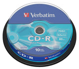 VERBATIM Spindle de 10 CD-R 700MB 52x (43437)