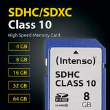 INTENSO Carte SDHC Class 10 - 8 Go
