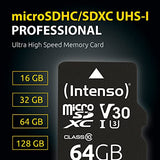 INTENSO Carte MicroSDXC UHS-I Professional Class 10 - 128 Go