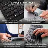 CHERRY Pack clavier / souris Stream Desktop Comfort AZERTY s