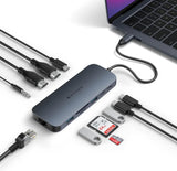 TARGUS HyperDrive EcoSmart Gen.2 Dual HDMI USB-C 11-in-1 Hub w 140 W PD3.1 Pass-Thru - For MST enabled devices