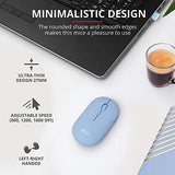 TRUST Souris sans fil PUCK Ultra-plate rechargeable - Bleue
