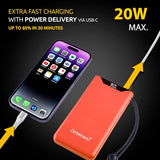 INTENSO Powerbank F10000, Power Delivery et Quick Charge, or