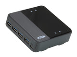 Aten US434 hub 4 ports USB 3.1 Gen1 partagés sur 4 PC/Mac