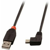 LINDY USB 2.0 Type A/Mini-B 90 2m Mini-B plug right angled