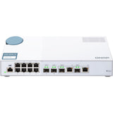 QNAP QSW-M408-2C 8 port 1Gbps 2 port 10G SFP+/ NBASE-T Combo 2 port 10G SFP+ Web Managed Switch