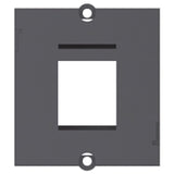 BACHMANN Plastron vide 1 embase keystone (RJ45, USB, HDMI)