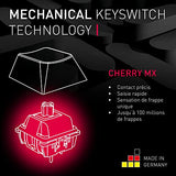 CHERRY Clavier MX 2.0S RGB gaming mécanique MX RED USB