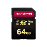 TRANSCEND 64Go SDXC Class3 UHS-II Card Appareil photo et caméscope DSLR