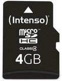 INTENSO Carte MicroSDHC Class 4 - 4 Go