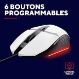 TRUST Souris gaming filaire FELOX rétroéclairée - Blanche