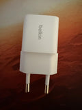 BELKIN 25W USBC PD WALL CHARGER WITH PPS WHITE