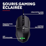 TRUST Souris gaming filaire FELOX rétroéclairée - Noire