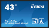 iiyama TF4339AS-B1AG écran plat de PC 108 cm (42.5") 3840 x 2160 pixels 4K Ultra HD LED Écran tactile Noir