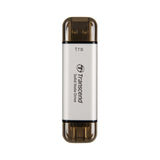 TRANSCEND ESD310S 1To External SSD USB 10Gbps Type C/A Silver